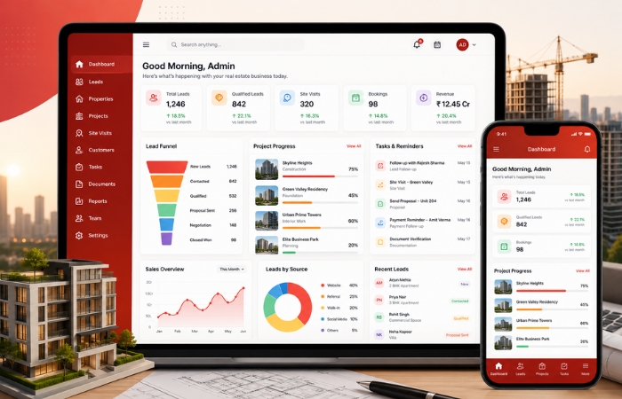 Real Estate CRM & Infrastructure Management System