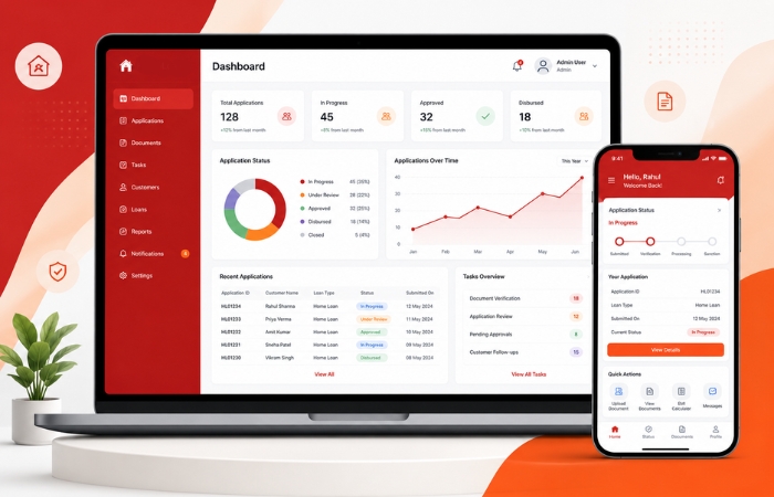 Home Loan Processing & Customer Management Portal